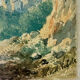Watercolour C.W. M. Van de Velde Mediterranean coast near Cannes