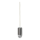 Raak Amsterdam - B 1015 - suspended lamp 'bullet' - aluminium - crystal - 1960s
