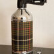 Old vintage siphon Scottish fabrics kitsch of the brand "auto-siphon" Paris.