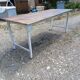 Table Insutrielle en Aluminium et Bois