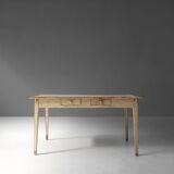 French farm table with tapered legs late 1800