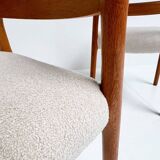 Set re upholstered Model 84 chairs by Niels Otto Møller, 1960s