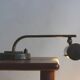 Art Deco brass piano lamp, circa 1930