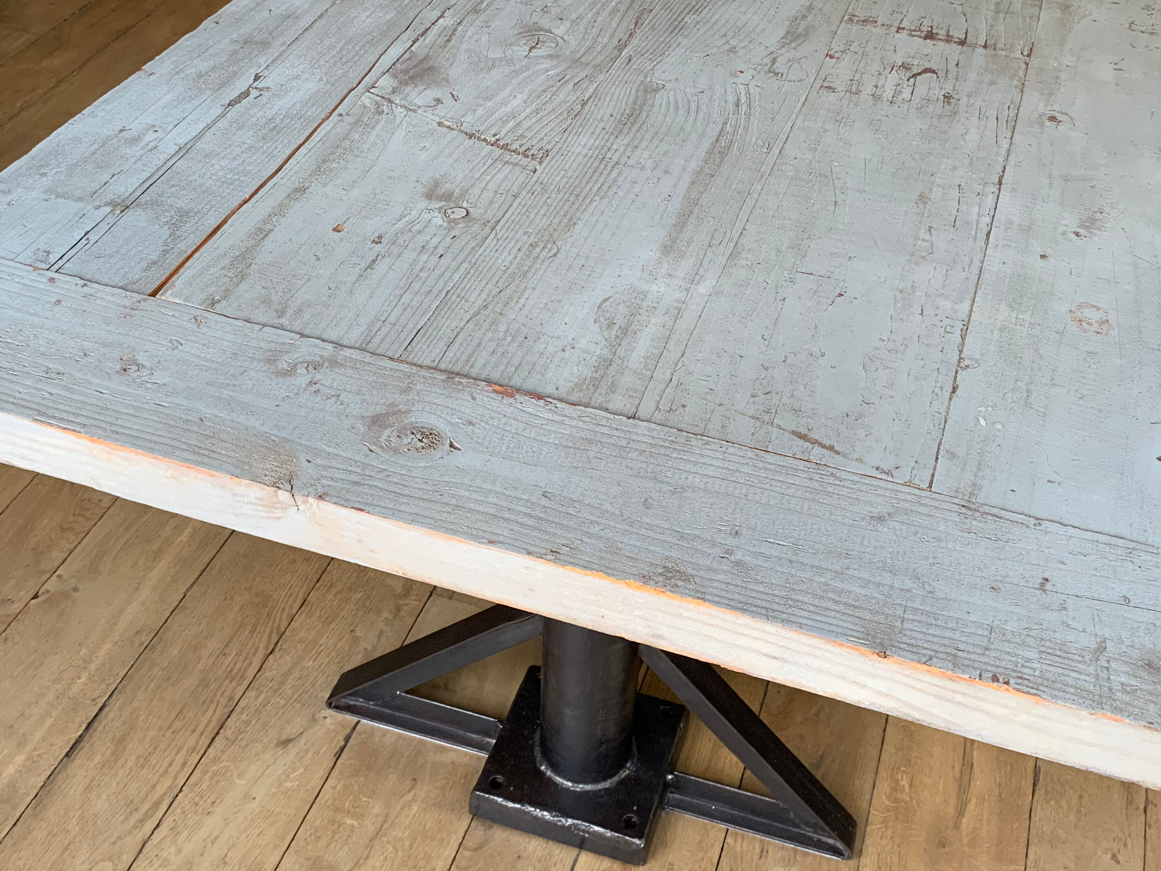 Industrial table for 10/12 people authentic