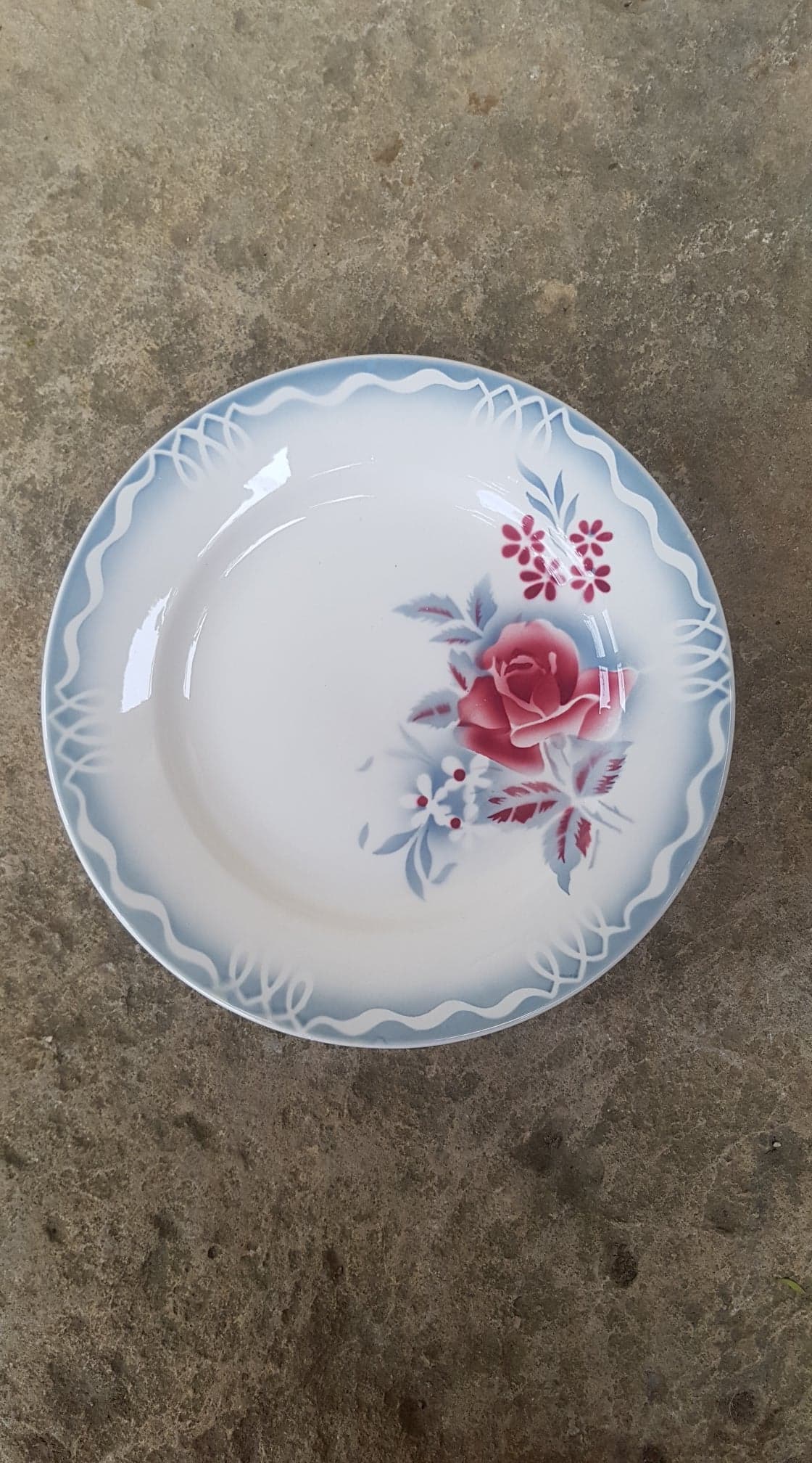 Set of 6 plates Digoin Sarreguemines model Lot
