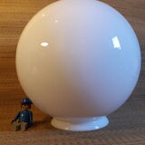 Globe 25cm en verre blanc