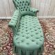 Méridienne époque Napoléon III laine vert