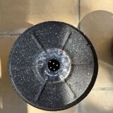 Vintage perforated enamelled sheet metal planter, 50s design