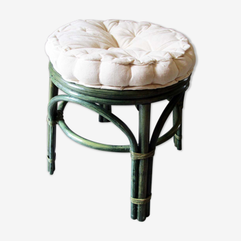Bamboo stool with cushion