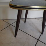 Side table, tripod, compass leg, pick shape, Japanese décor