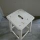 Original patina wooden handle stool