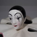 Pierrot earthenware /bathroom accessory/vintage