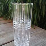 Cast crystal vase