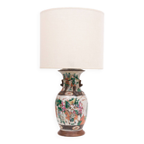 Lampe de table en faïence de Nankin Chine années 1890