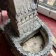 Exceptional large stone fountain nineteenth around 1880 is divided into 3 parts