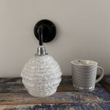 Vichy Art Deco glass wall light