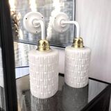 Pair of vintage wall lights of Scandinavian origin