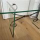 Table Basse Verre et Fer Forgé, Italie 1960