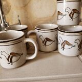 Set of 3 sandstone mugs