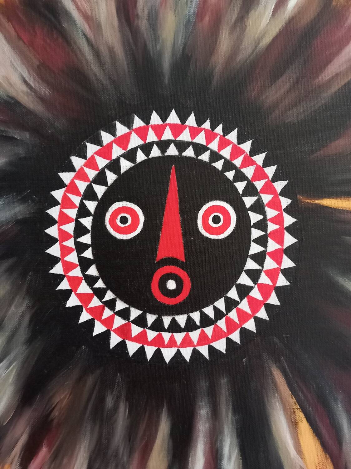Ethnic oil painting