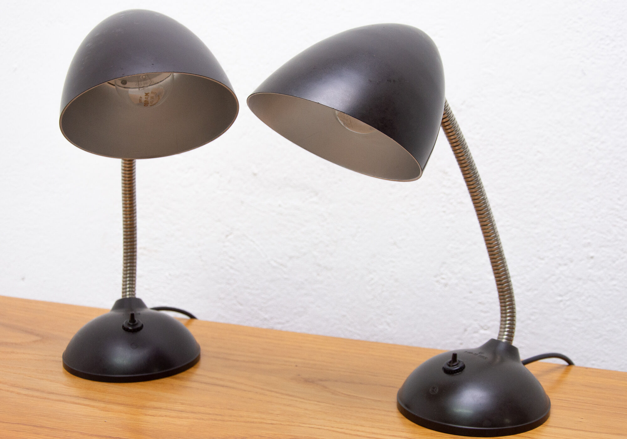 Pair of mid century table lamps by Eric Kirkman Cole for Elektrosvit, 1940