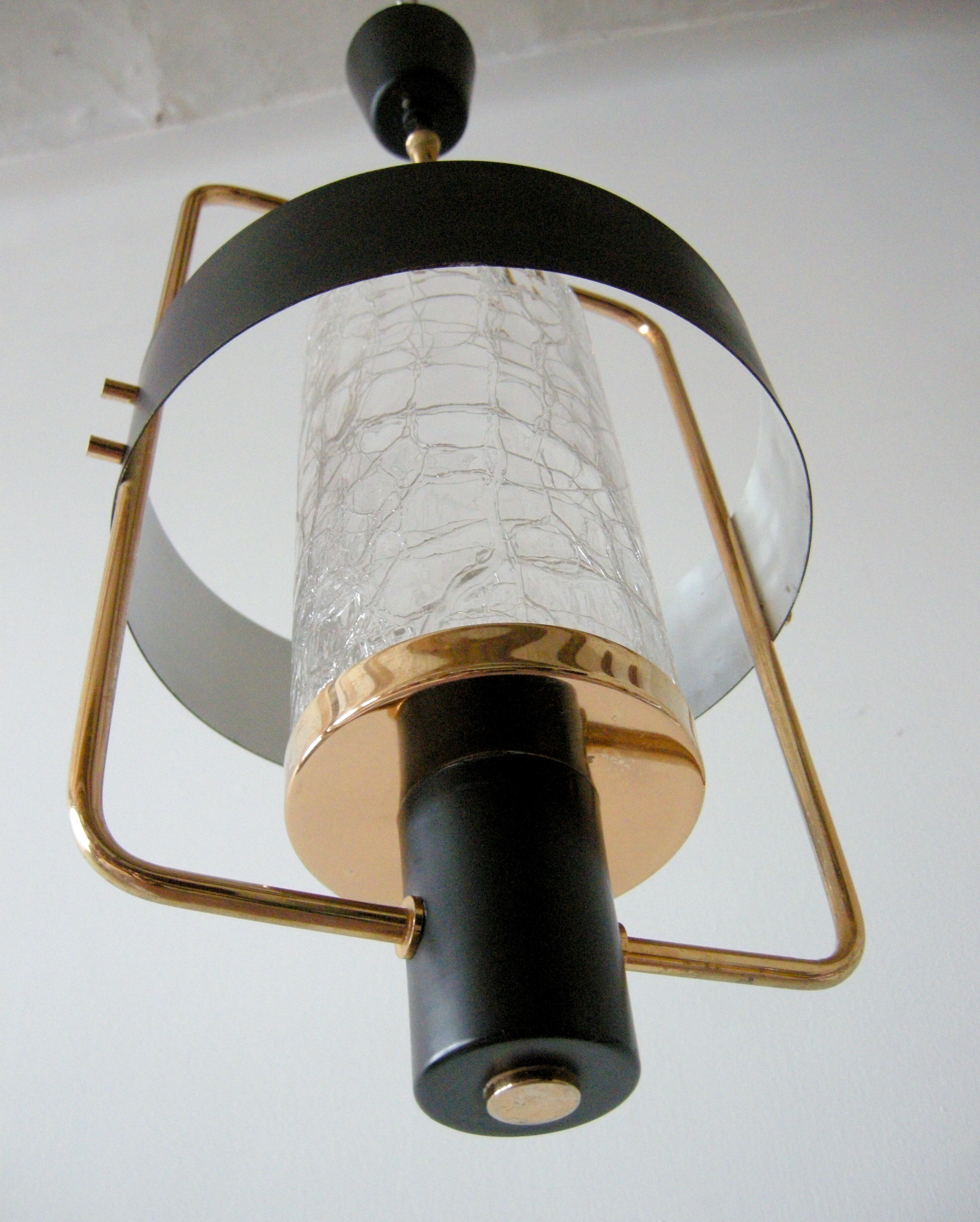 Hanging lamp arlus vintage 1950