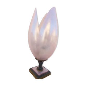 Pink tulip lamp by Rougier