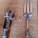 Vintage horn handle leg of lamb service