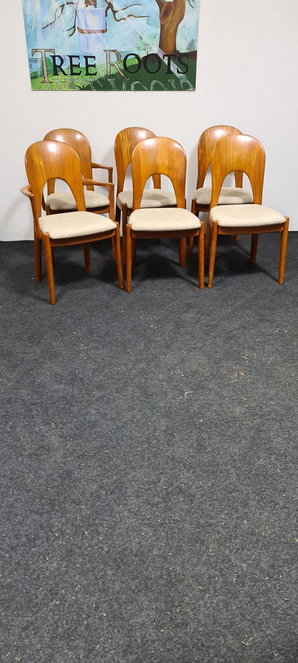 Set of 6 chairs by Niels Keofoed for Hornslet
