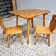 Vintage children's table set beech wood 60s