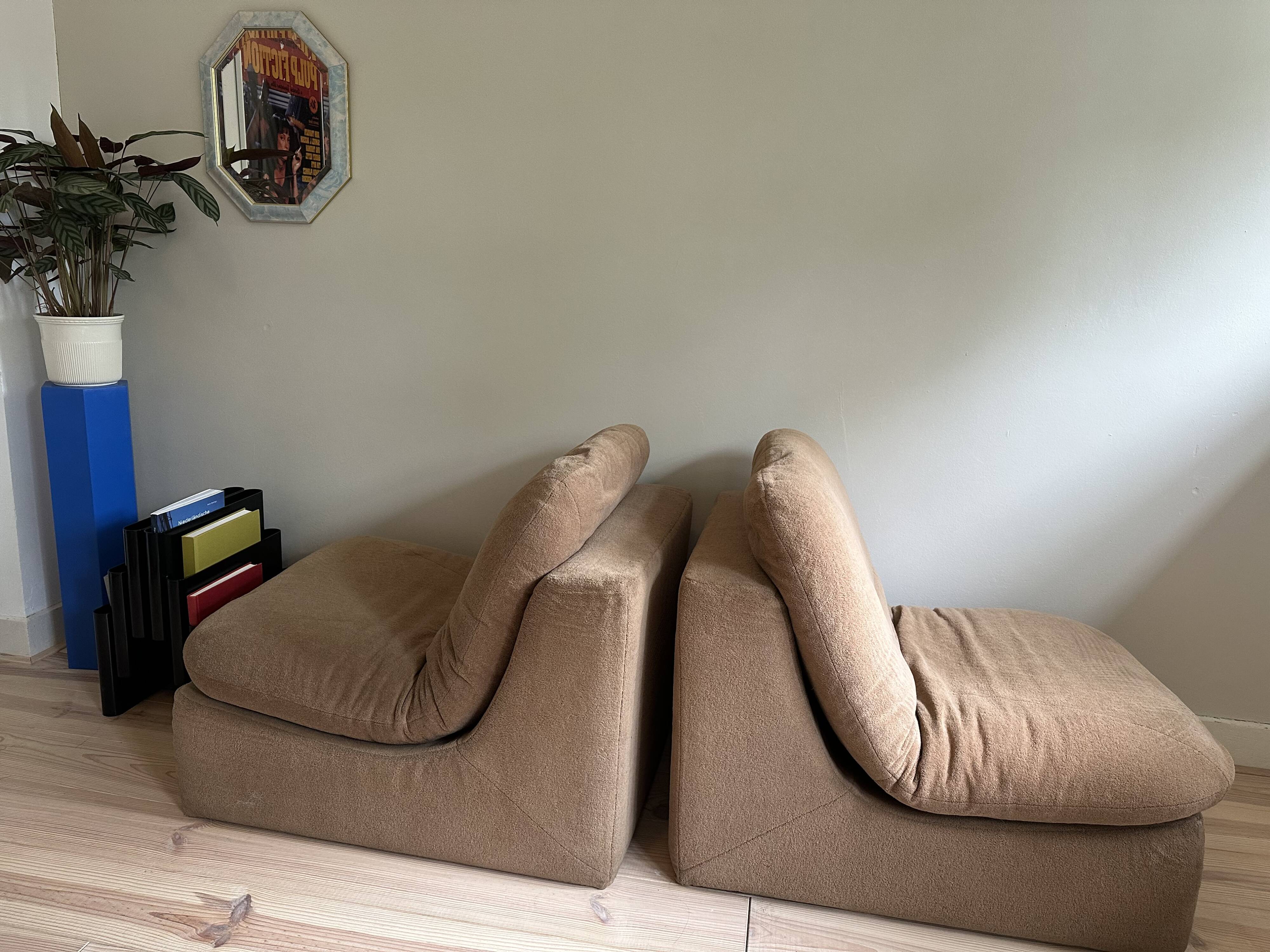 2 fauteuils modulaires italien vintage
