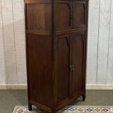Buffet art déco en chêne - ancien meuble à tourne disque