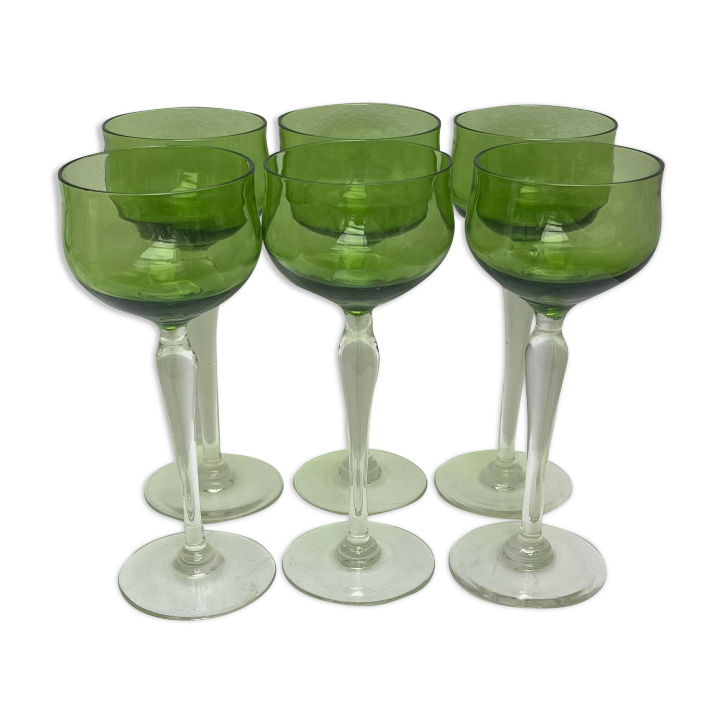 Set of 6 a glasses cristal Val Saint Lambert