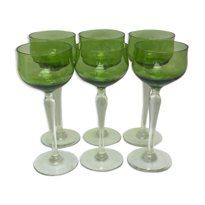 6 verres a vin cristal Val Saint Lambert