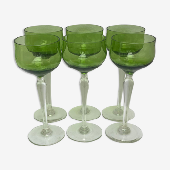 Set of 6 a glasses cristal Val Saint Lambert