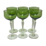 Set of 6 a glasses cristal Val Saint Lambert
