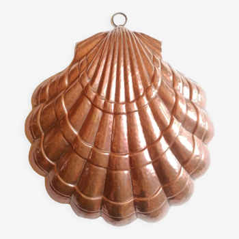 Copper cake mold shell 32 x 31 cm