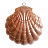 Copper cake mold shell 32 x 31 cm