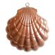 Copper cake mold shell 32 x 31 cm