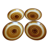 4 Longchamp calotte plates