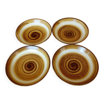 4 assiettes calottes Longchamp