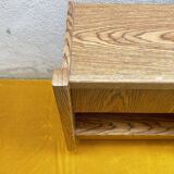 Pair of brutalist bedside tables, 1950s
