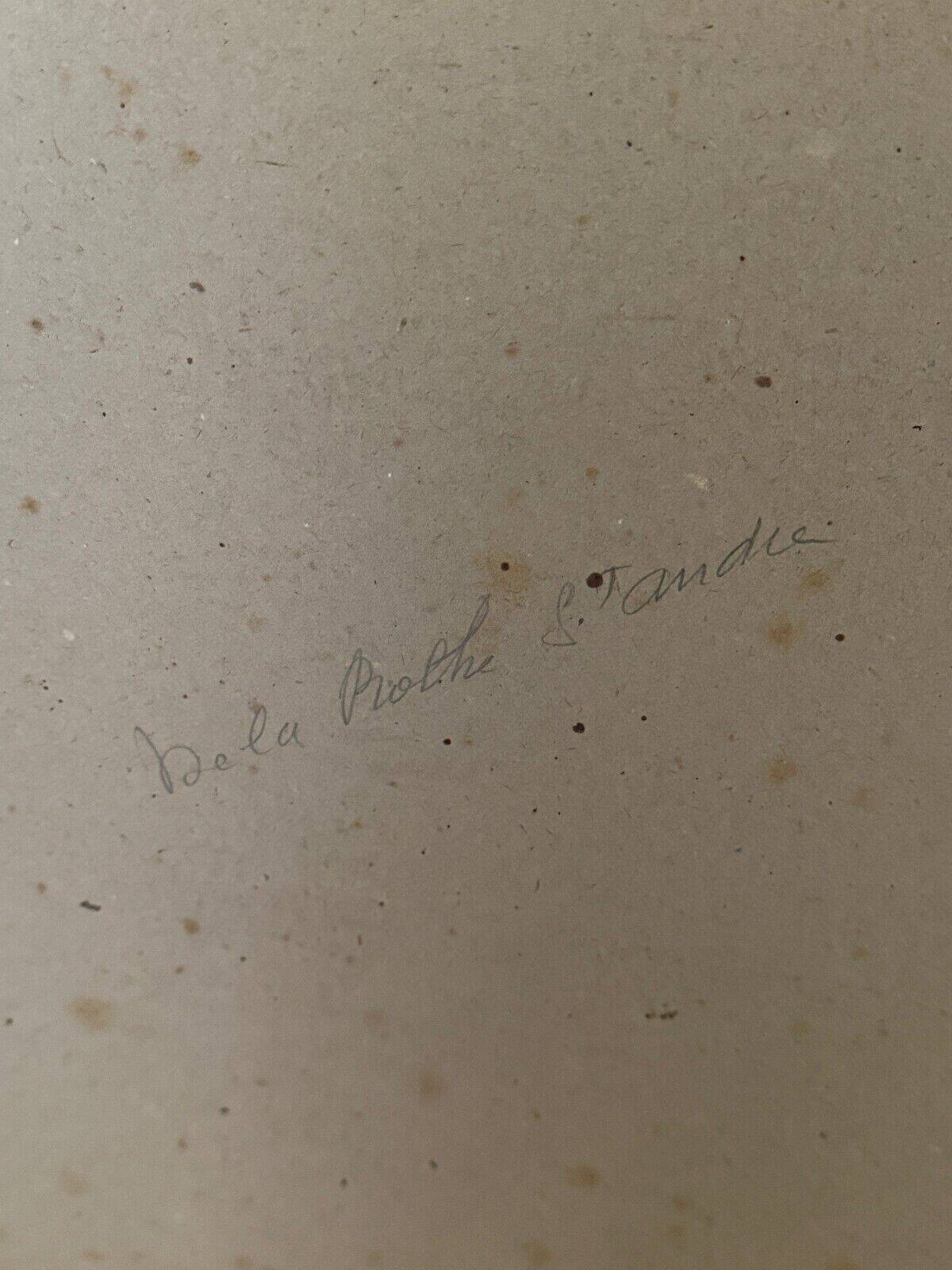 Watercolor on paper, flowering trees, mid-20th century