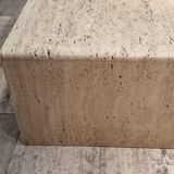 Travertine coffee table attributed to Up & Up, Italy, 1975