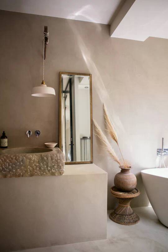 URSULE - White terracotta - Portable lamp