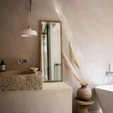 URSULE - White terracotta - Portable lamp