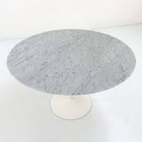 Tulip 120 cm marble dining table by Eero Saarinen for Knoll, 1970
