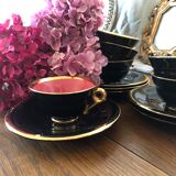 6 cups and saucer for coffee or tea art deco