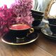 6 cups and saucer for coffee or tea art deco