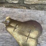 Brass pear pocket empty